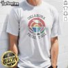 Pretty Oklahoma Pride Yall Rainbow State Map Logo Pride Month Retro Basketball t shirt featuring vibrant rainbow colors.