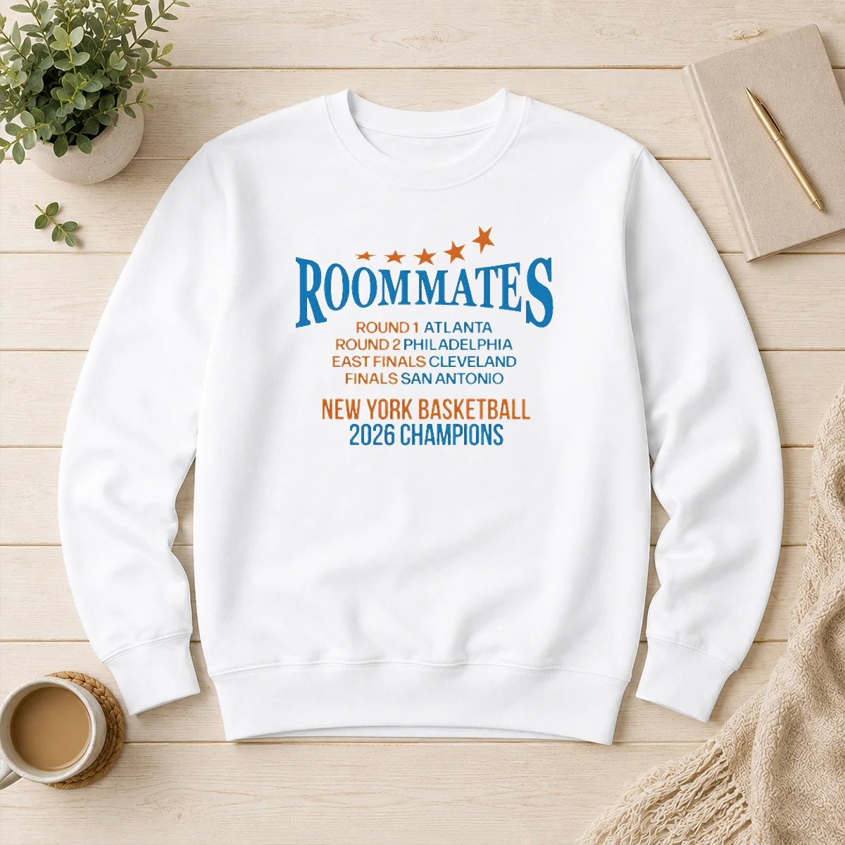 Pretty Roommates Atlanta Philadelphia Cleveland And San Antonio New York Knicks Basketball 2026 C Sweater