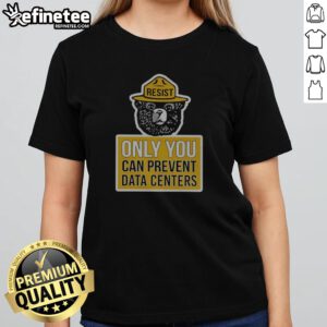 Pretty Smokey Bear US Forest Service Resist Only You Can Prevent Data Centers girlt shirt on a light background