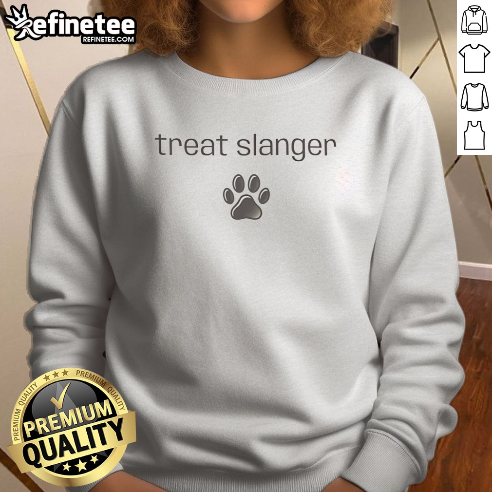 Pretty Treat Slanger Footprint t shirt on Sweatshirt Pretty Treat Slanger Footprint t shirt shown as a sweatshirt preview