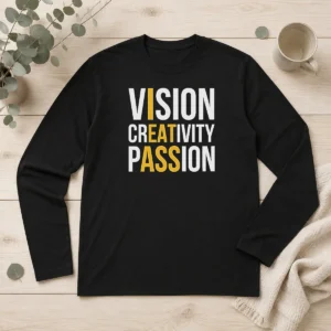 Pretty Vision Creativity Passion I Eat Ass Funny Long Sleeve Shirt