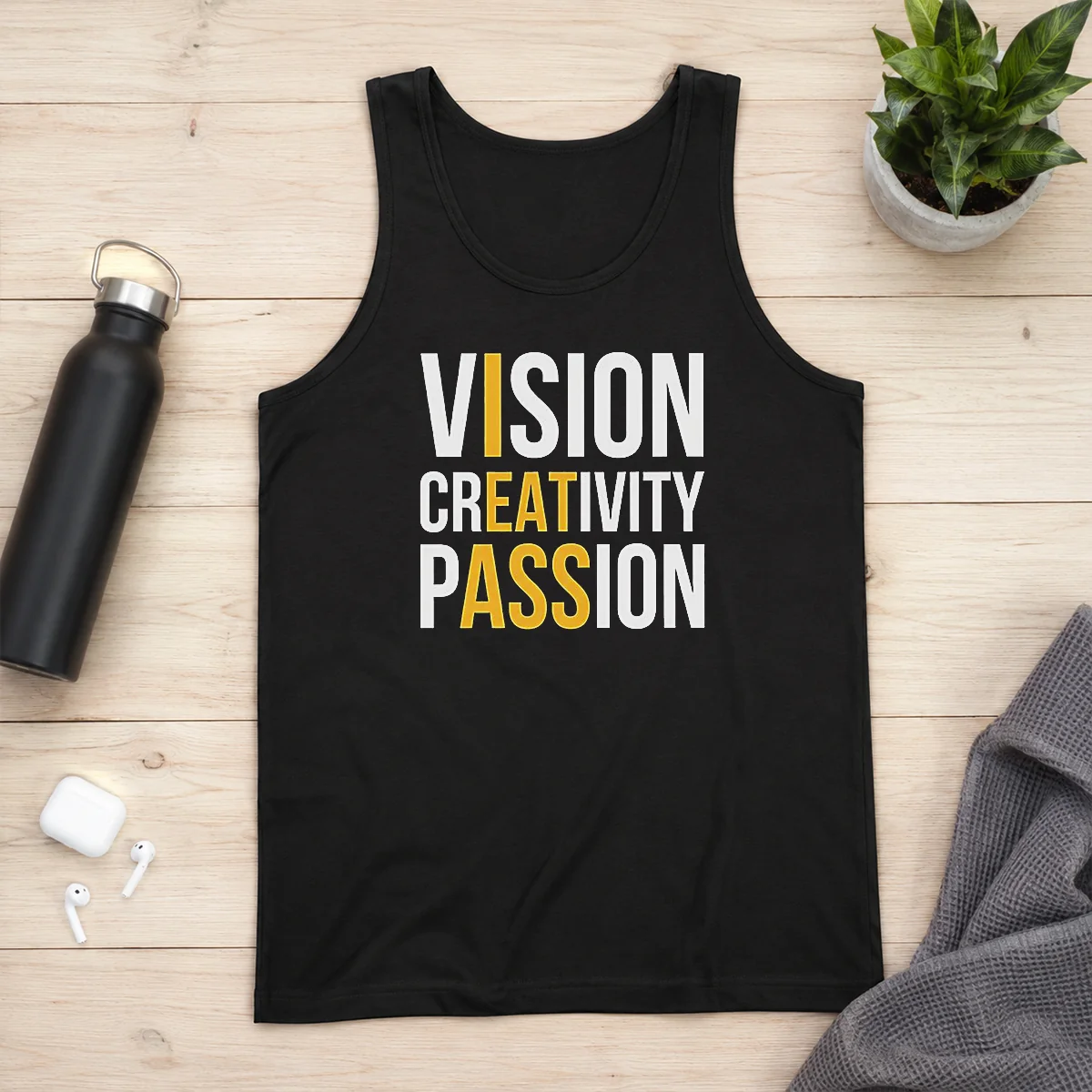 Pretty Vision Creativity Passion I Eat Ass Funny Tank Top