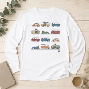 Pretty Volkswagen Vans And Beetles Mens Long Sleeve Shirt