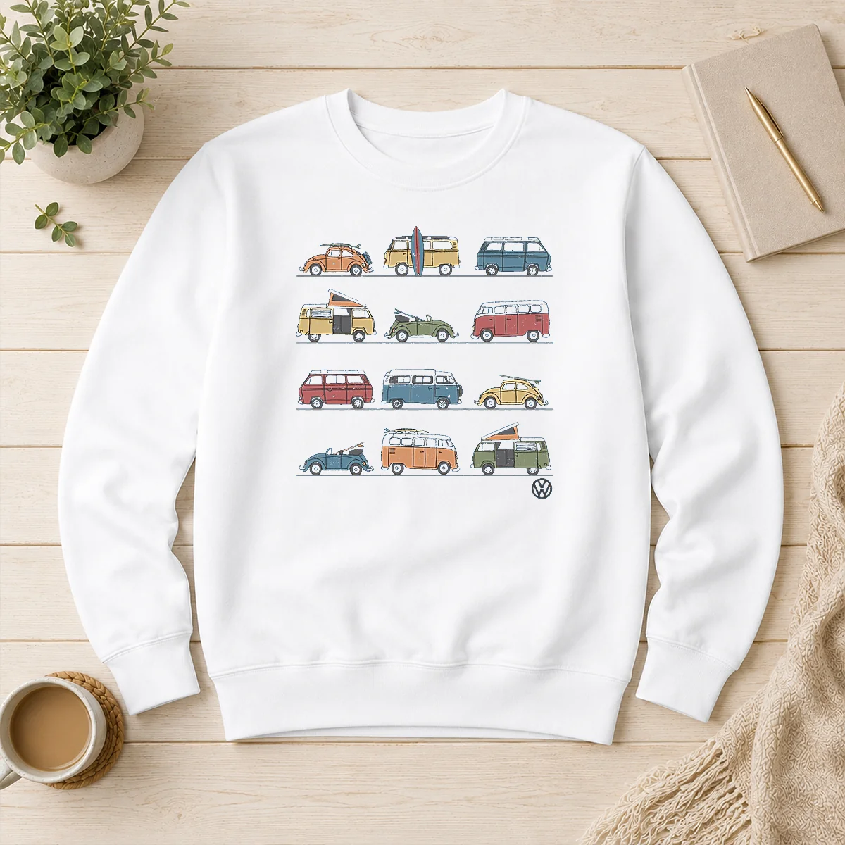Pretty Volkswagen Vans And Beetles Mens Sweater