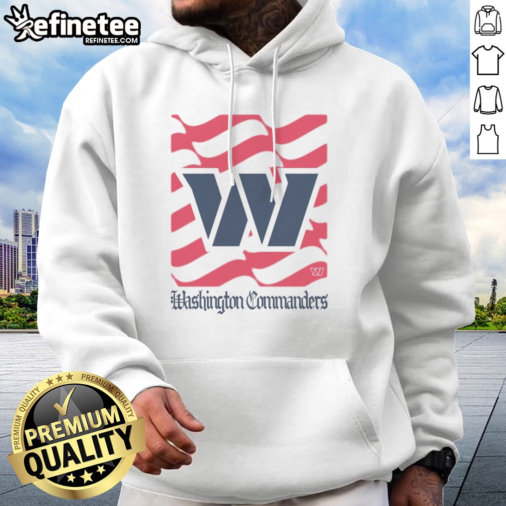 Pretty Washington Commanders American Heritage Wordmark t shirt on Hoodie Pretty Washington Commanders American Heritage Wordmark t shirt shown as a hoodie preview