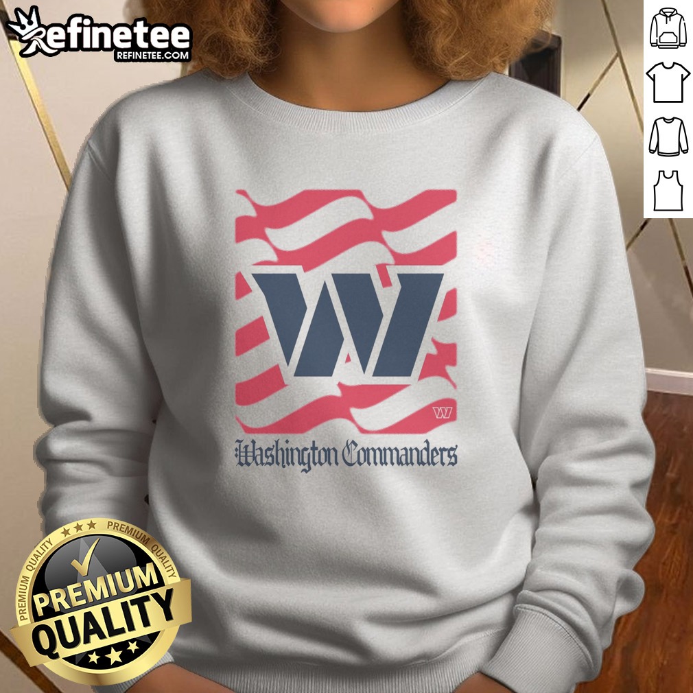 Pretty Washington Commanders American Heritage Wordmark t shirt on Sweatshirt Pretty Washington Commanders American Heritage Wordmark t shirt shown as a sweatshirt preview