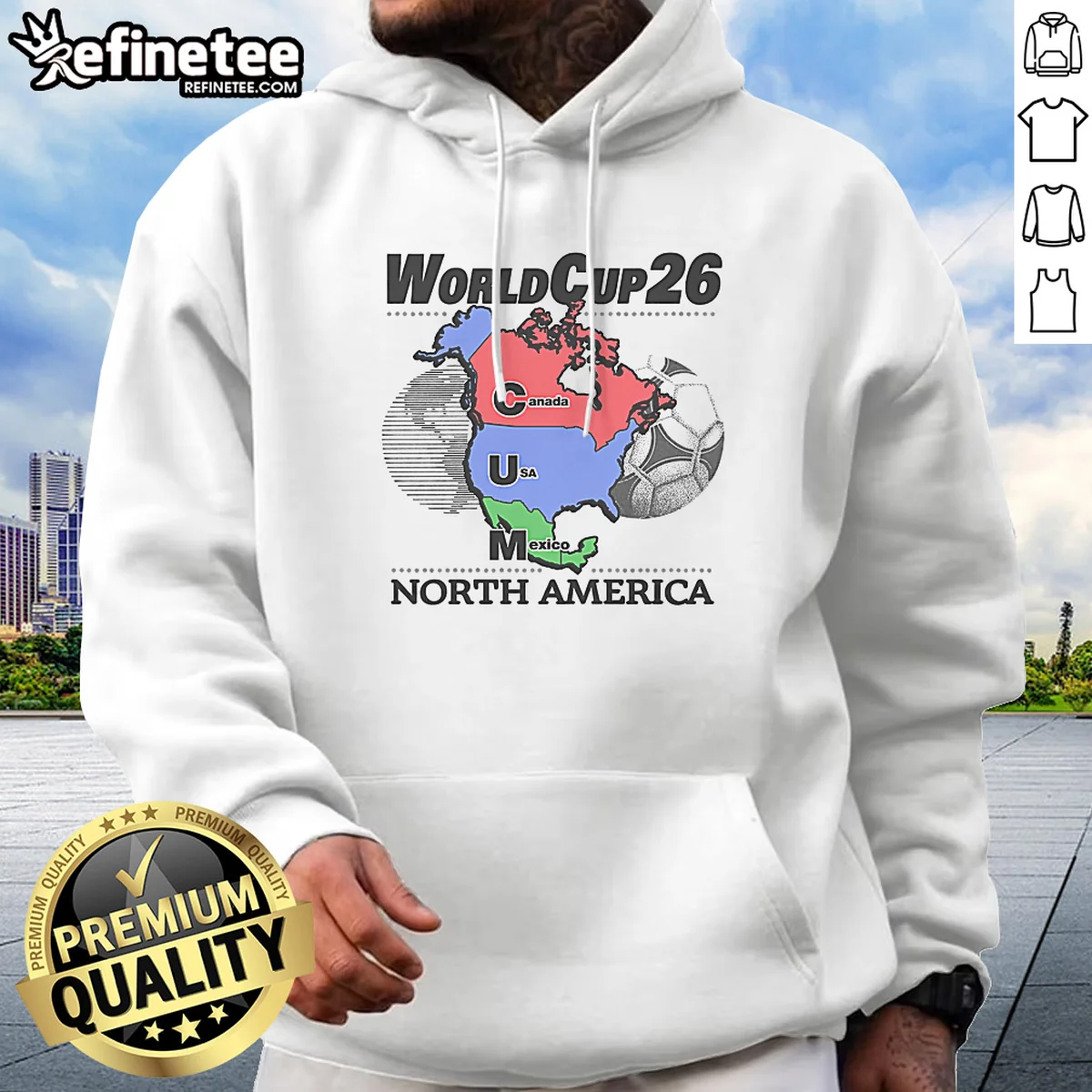 Pretty World Cup 26 (Cum Map) Hoodie