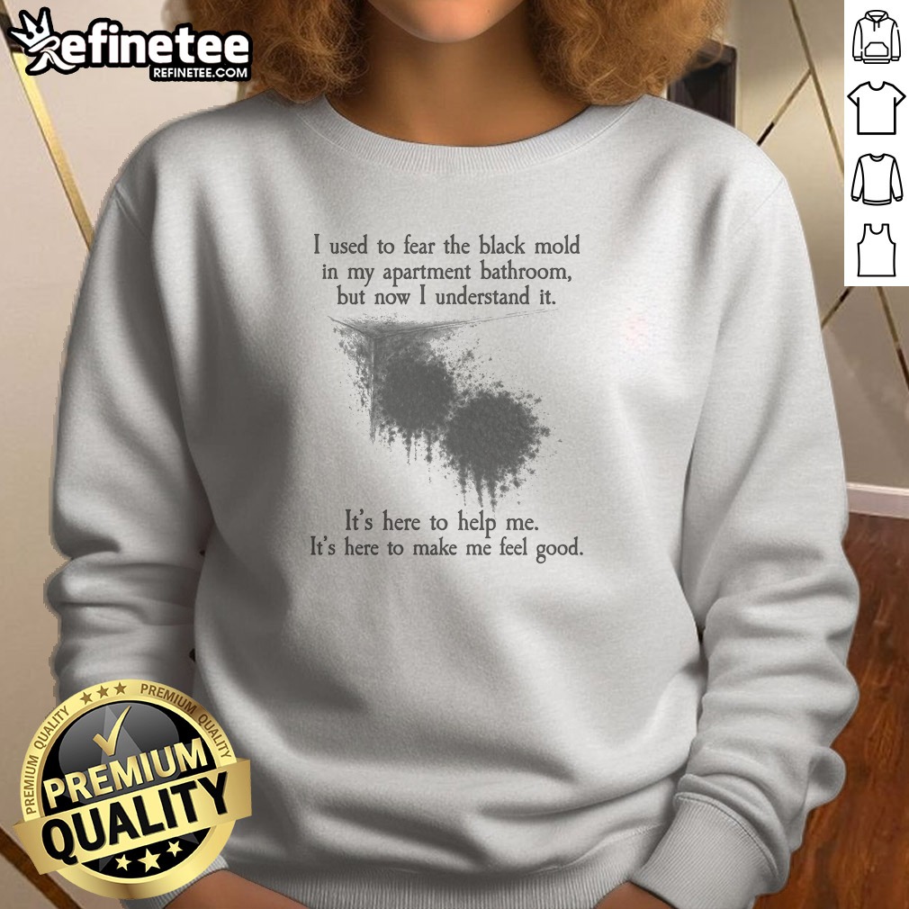 Top I Used To Fear The Black Mold In My Apartment But Now I Understand It sweatshirt in charcoal gray, long-sleeve casual wear