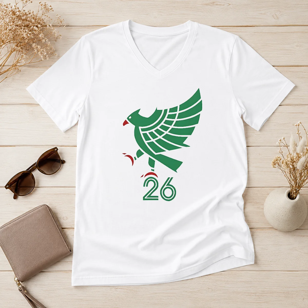 Top Mexico Soccer Team World Cup V-Neck Shirt Top Mexico Soccer Team World Cup V-Neck Shirt