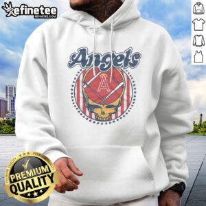 Top MLB X Grateful Dead X Angels Americana Hoodie