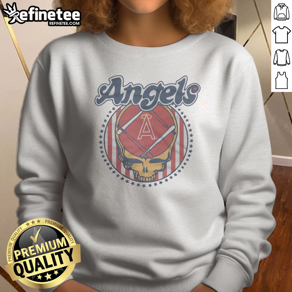 Top MLB X Grateful Dead X Angels Americana Sweatshirt
