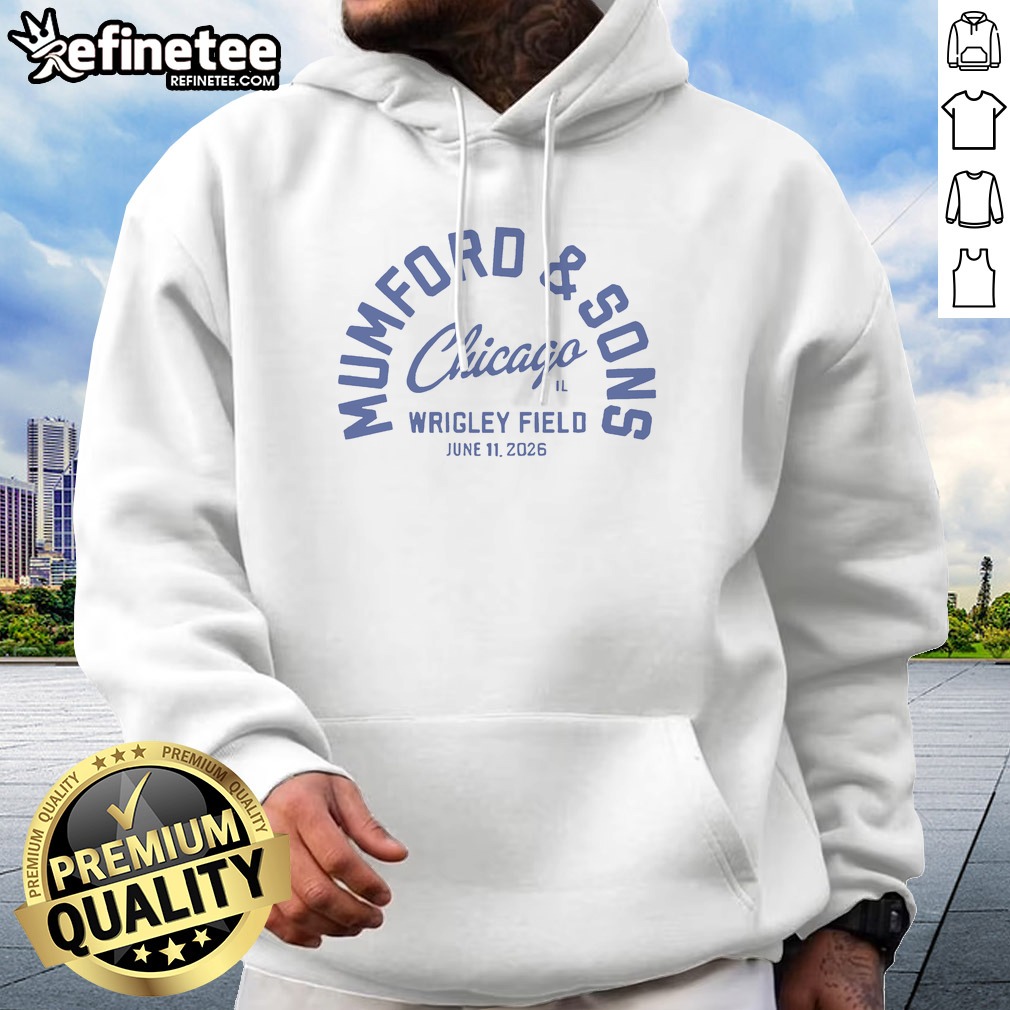Top Mumford And Sons Chicago Cubs Wrigley Field T Shirt on Hoodie Top Mumford And Sons Chicago Cubs Wrigley Field T Shirt shown as a hoodie preview