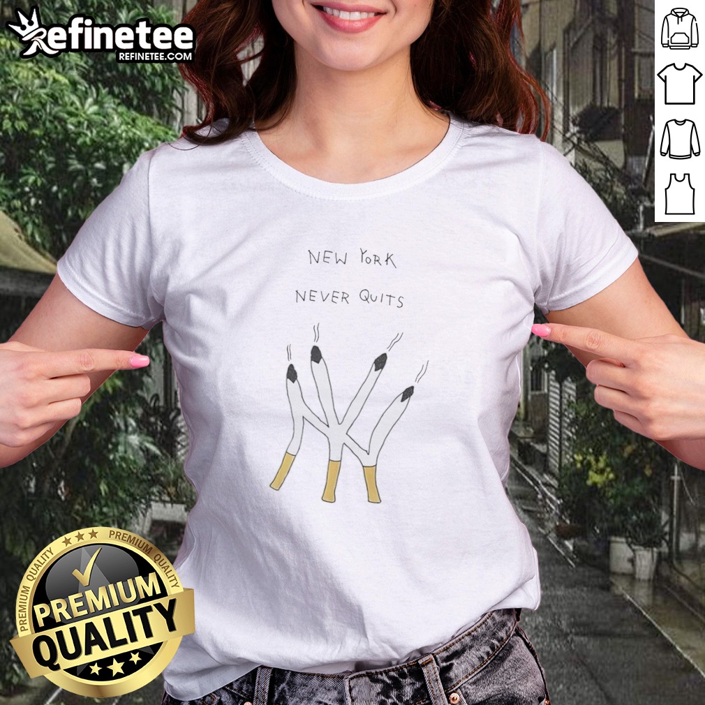 Top New York Never Quits NY Logo Cigarettes Iconic City T Shirt on Classic Shirt Top New York Never Quits NY Logo Cigarettes Iconic City T Shirt shown as a classic shirt preview