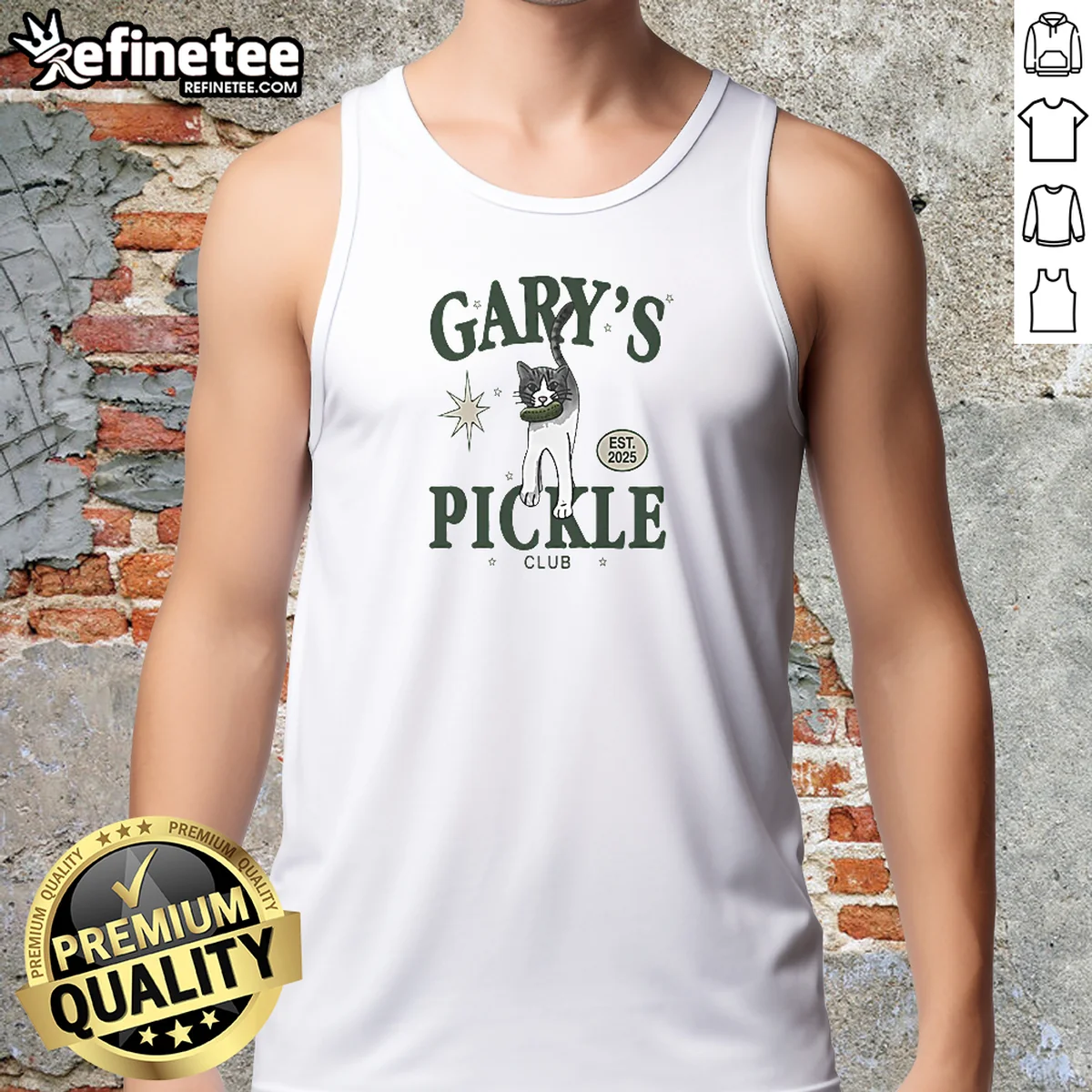 Top Nine Garys Pickle Club Est Tank Top Top Nine Garys Pickle Club Est Tank Top