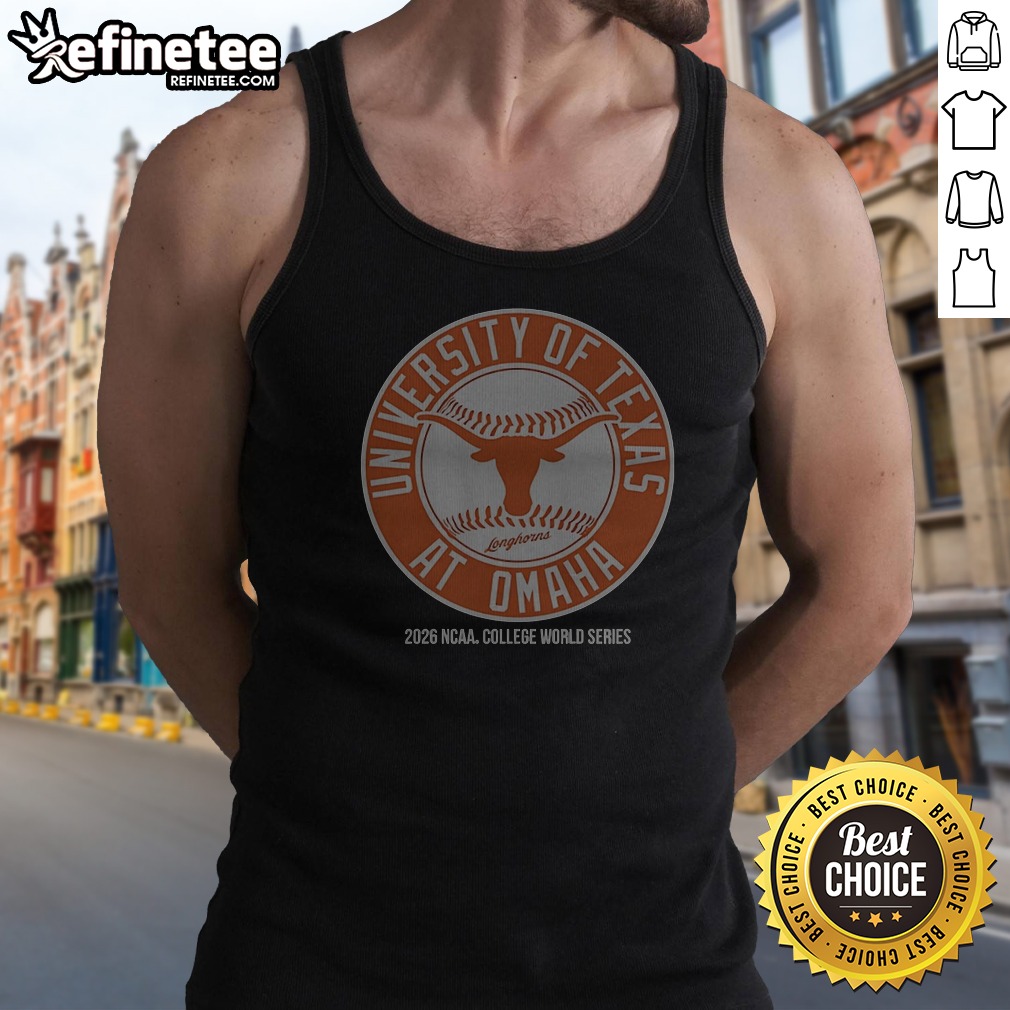 University Of Texas Longhorns At Omaha 2026 NCAA College World Series Baseball Tank Top