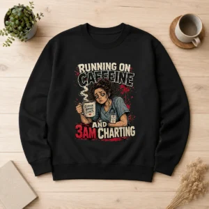 3AM Charting Nurse Caffeine Burnout Streetwear Sweater