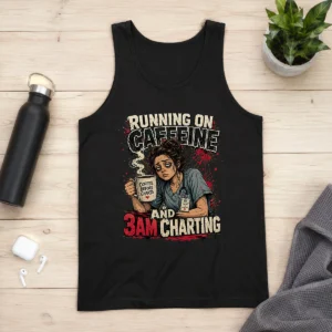 3AM Charting Nurse Caffeine Burnout Streetwear Tank Top