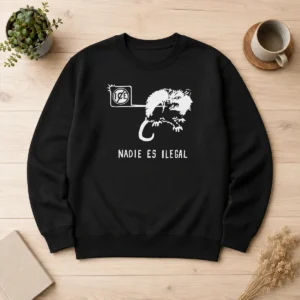 Awesome Nadie Es Ilegal Angry Possum ICE Sign Parody Sweater
