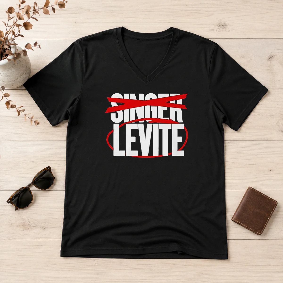 Awesome Nice Not Singer Levite V-Neck Shirt Awesome Nice Not Singer Levite V-Neck Shirt