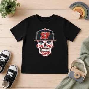 Awesome Sf Sugar Skull San Francisco Hat Kids T-Shirt