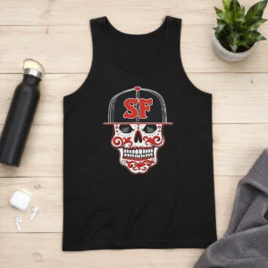 Awesome Sf Sugar Skull San Francisco Hat Tank Top