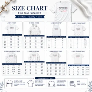 Size chart for Funny Good Paige Unwritten Please Dont Kill Me Mr Ghostface with measurements in inches and cm