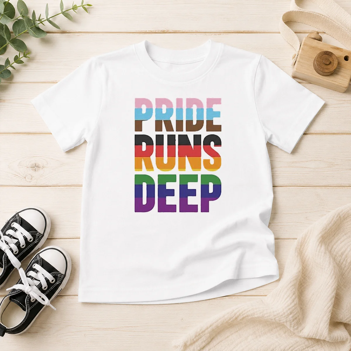 Funny Seattle Kraken Pride Runs Deep Kids T-Shirt