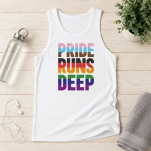 Funny Seattle Kraken Pride Runs Deep Tank Top