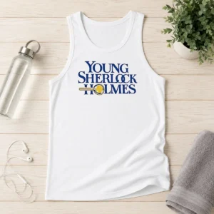 Funny Young Sherlock Holmes Movie Logo 1985 Film Tank Top