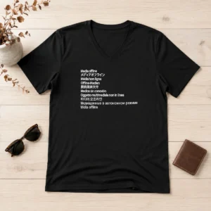Good Media Offline International Languages V-Neck Shirt