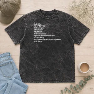 Good Media Offline International Languages Washed T-Shirt