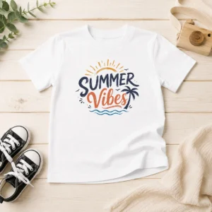 Good Official Summer Vibes Beach Lovers And Sun Seekers Kids T-Shirt