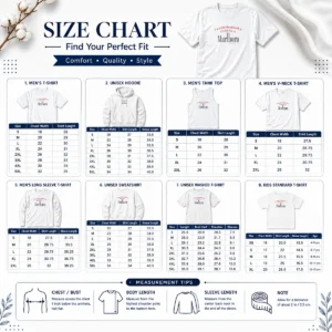 Size chart for Hot I Would Dropkick A Child For A Marlboro Cigarette with measurements in inches and cm