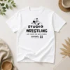 Hot Studio Wrestling Live From The WIIC Studios Channel 11 Pittsburgh t shirt in black, classic crew neck cotton tee