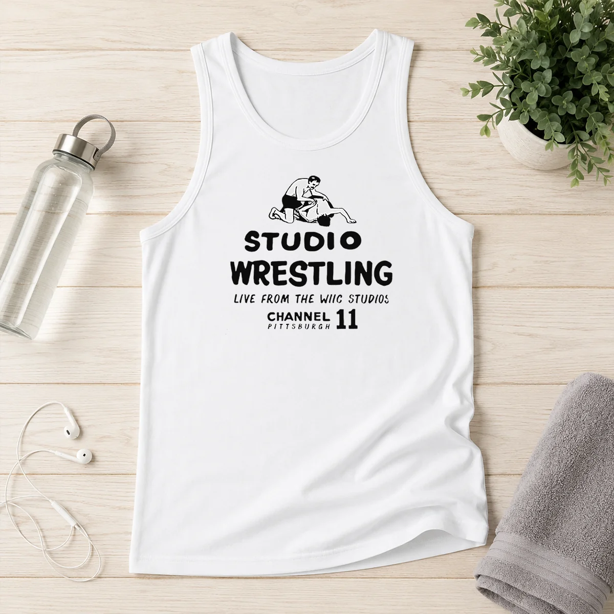 Hot Studio Wrestling Live From The WIIC Studios Channel 11 Pittsburgh Tank Top
