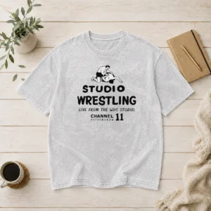 Hot Studio Wrestling Live From The WIIC Studios Channel 11 Pittsburgh Washed T-Shirt