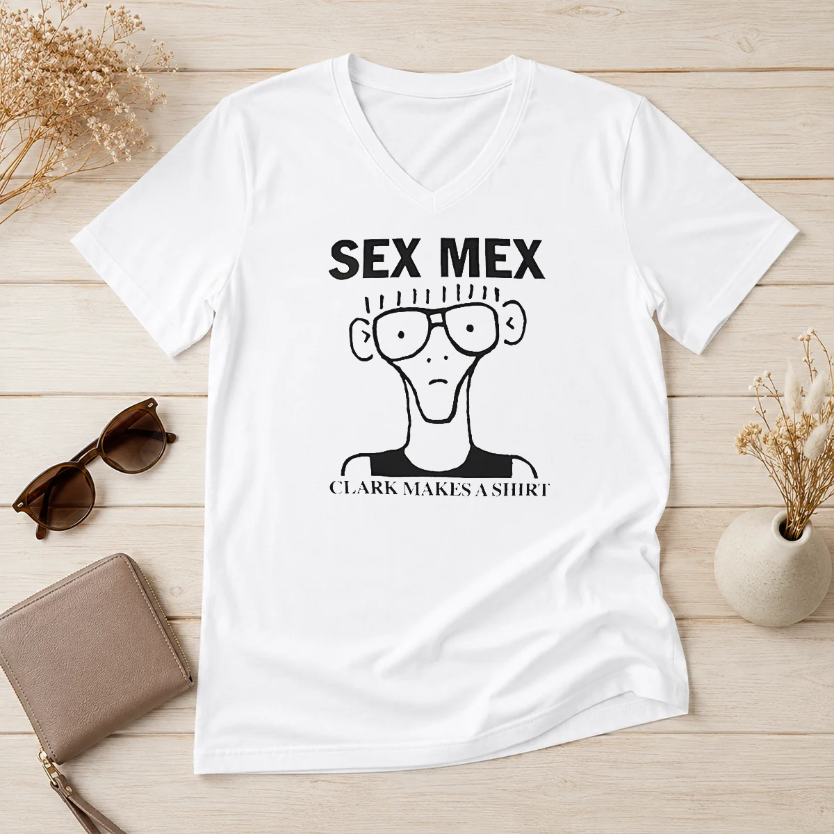 Official Sex Mex Clark Makes A V-Neck Shirt Official Sex Mex Clark Makes A V-Neck Shirt