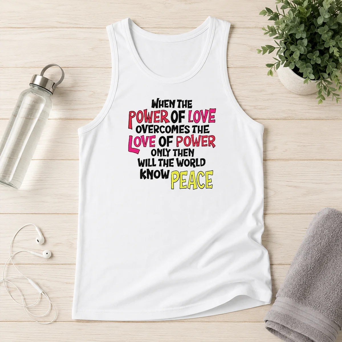 Official When The Power Of Love Overcomes The Love Of Power Tank Top