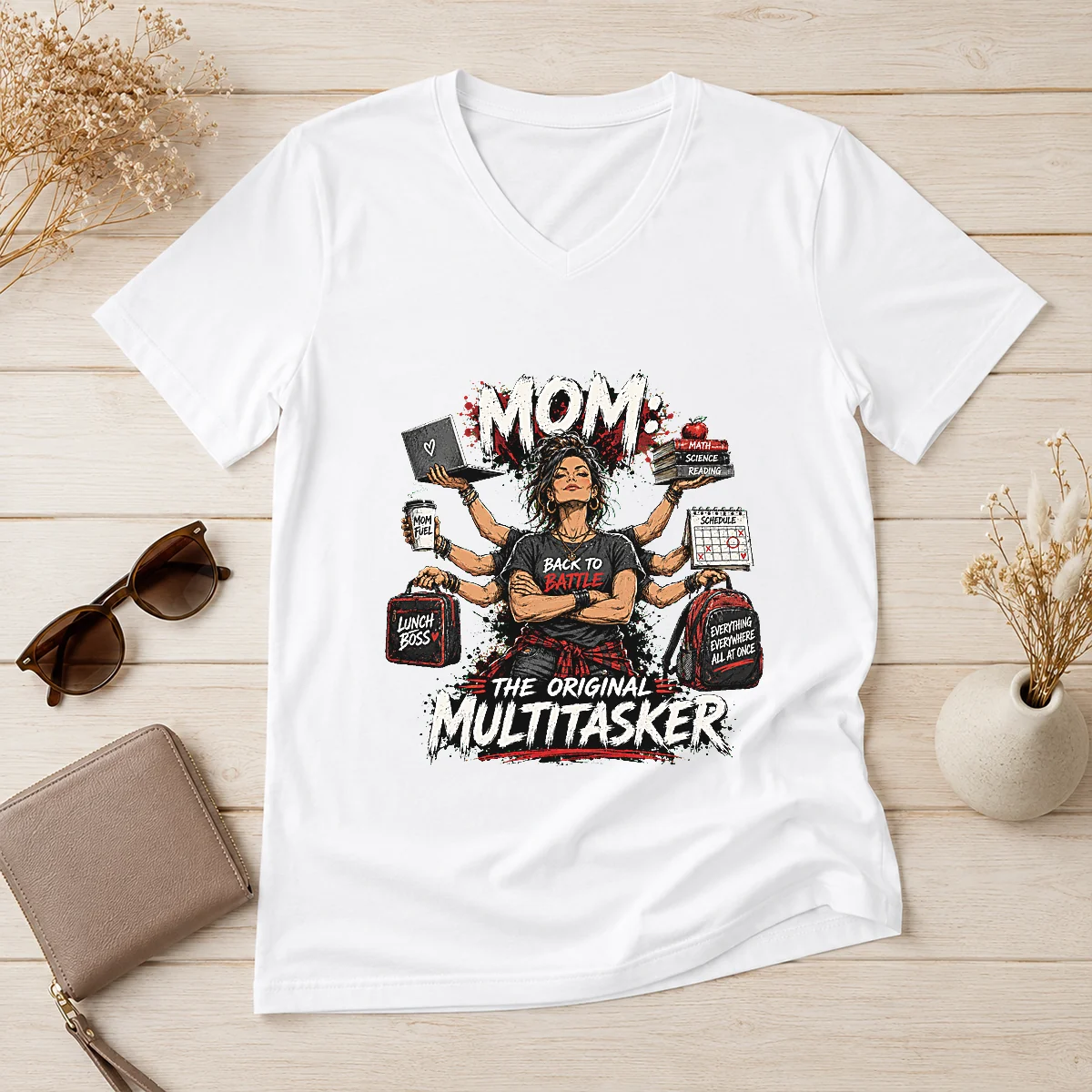 Original Multitasker Mom Streetwear Shirt V-Neck Shirt Original Multitasker Mom Streetwear Shirt V-Neck Shirt