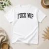 Original Tom Stakes Fck Wip t shirt in black featuring bold white lettering on front