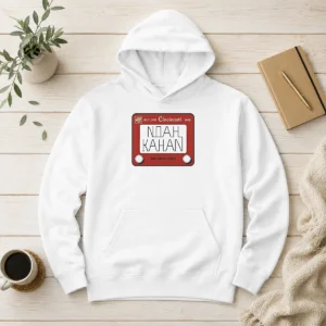 Premium Noah Kahan Great American Ball Park Cincinnati Reds Sticker July 01 2026 Hoodie in black with front graphic