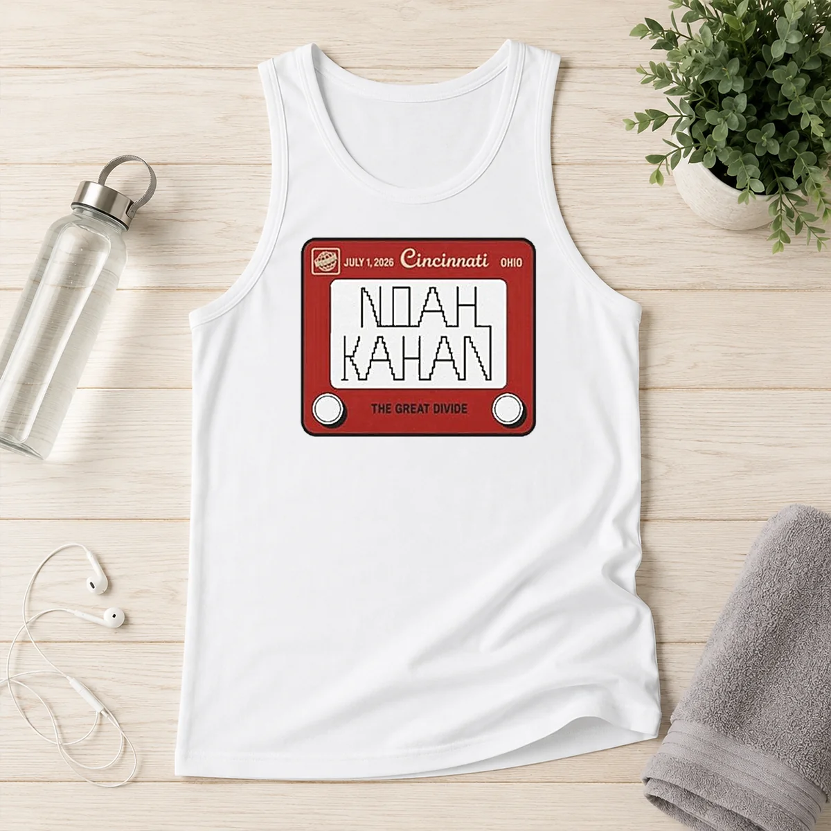 Premium Noah Kahan Great American Ball Park Cincinnati Reds Sticker July 01 2026 Tank Top