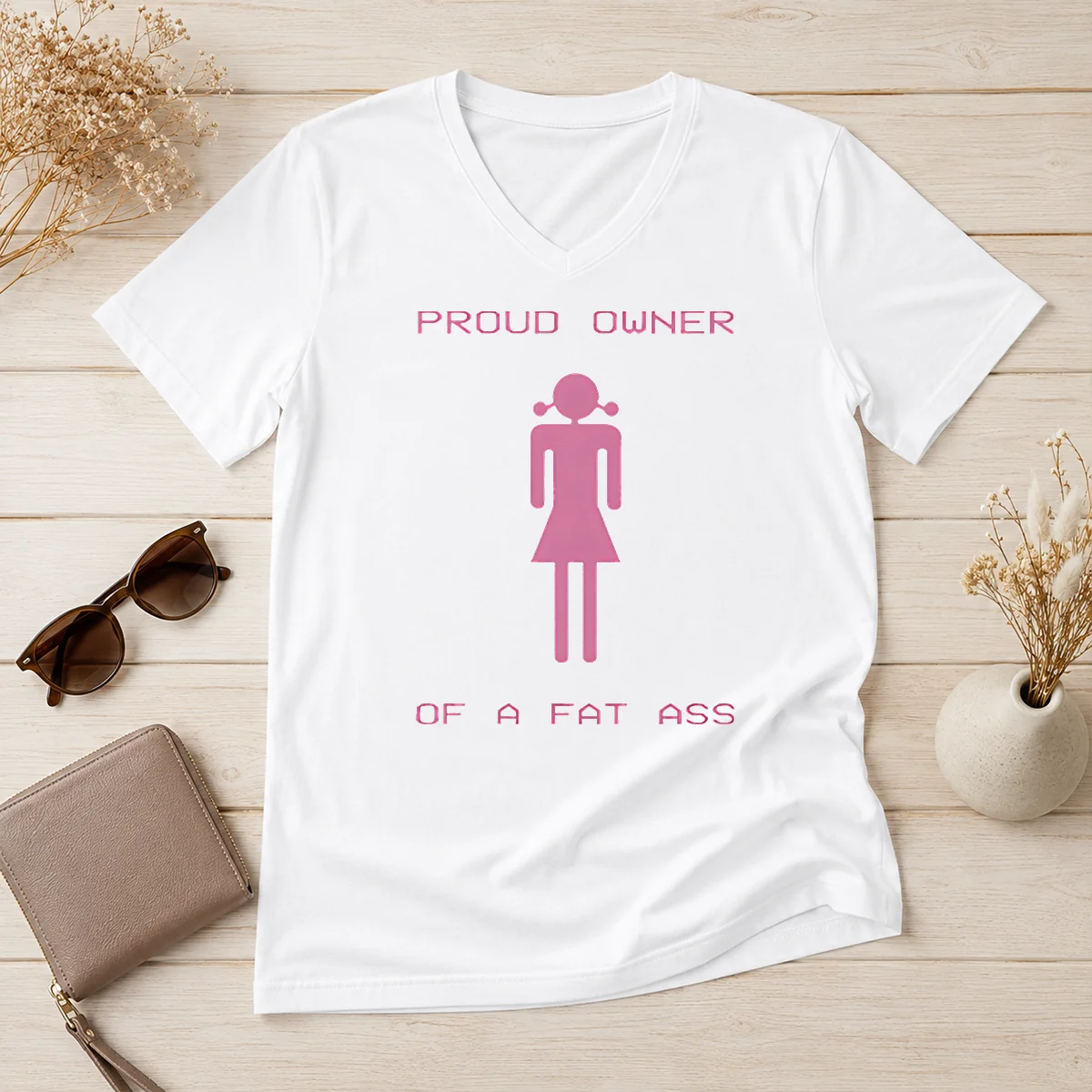 Premium Pretty Proud Owner Of A V-Neck Shirt Premium Pretty Proud Owner Of A V-Neck Shirt