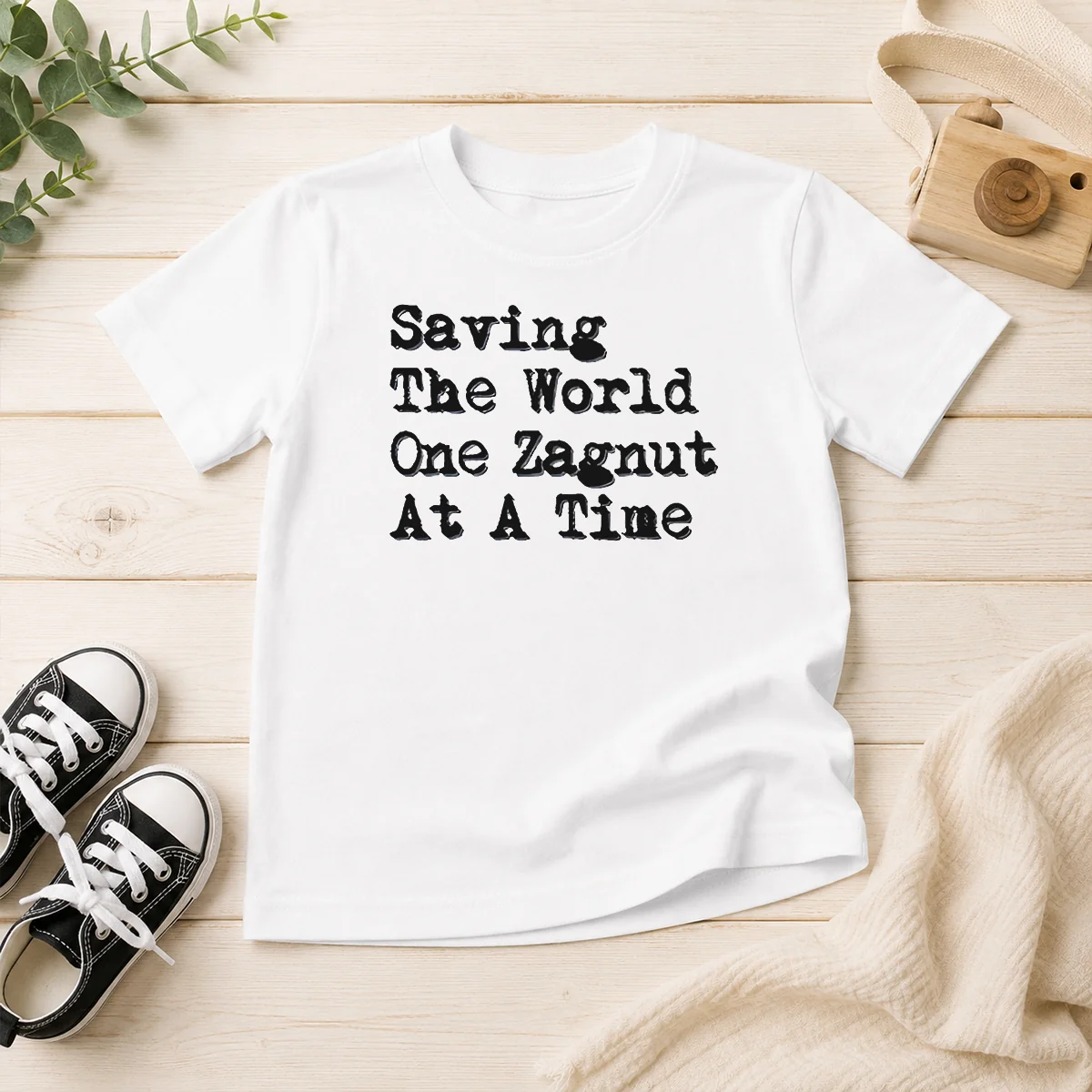 Premium Saving The World One Zagnut At A Time Kids T-Shirt