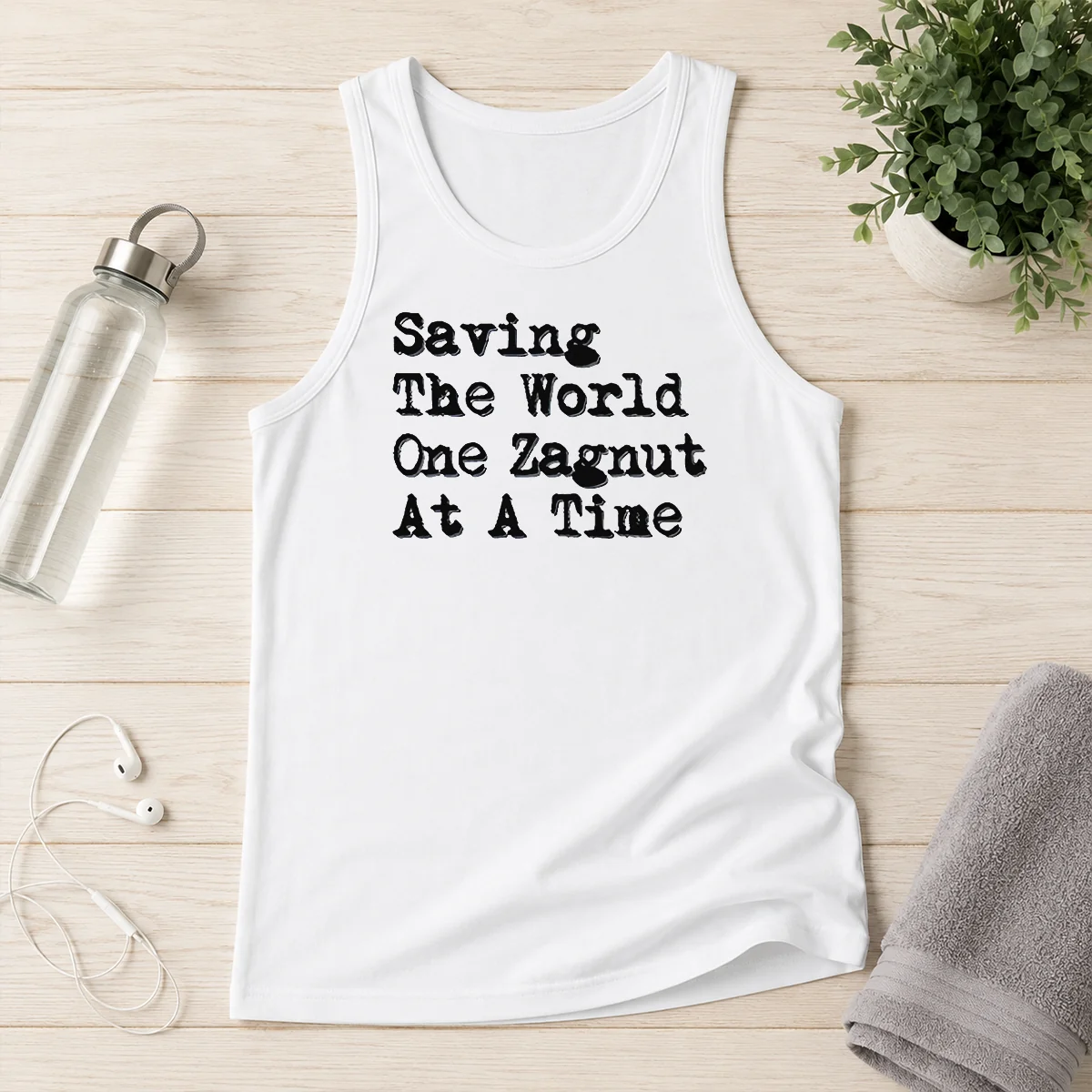 Premium Saving The World One Zagnut At A Time Tank Top