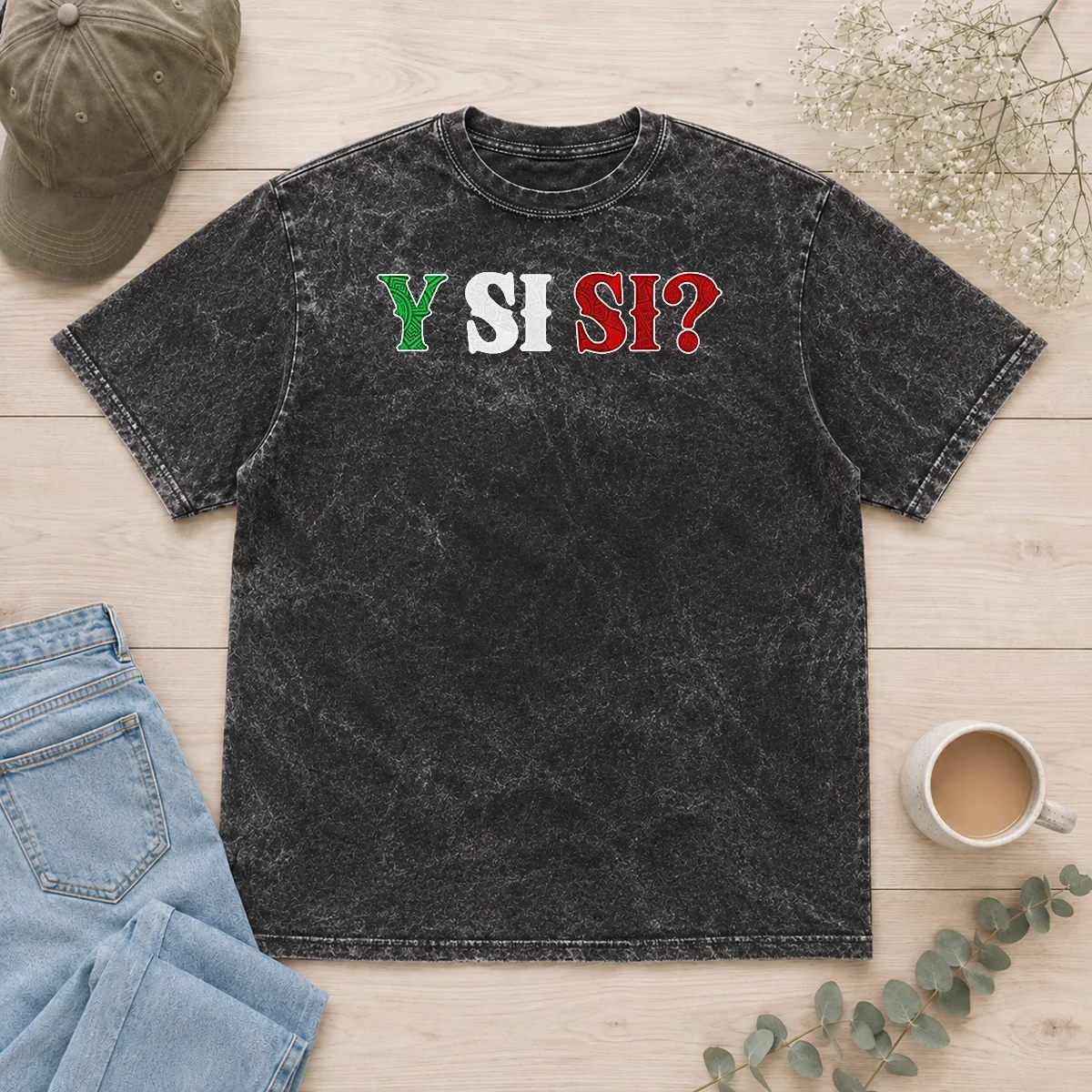 Pretty Good Mexico National Football Team Y SI SI Washed T-Shirt