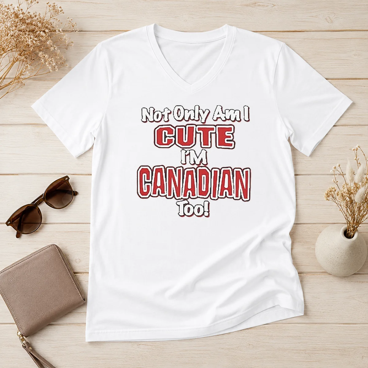 Pretty Not Only Am I Cute V-Neck Shirt Pretty Not Only Am I Cute V-Neck Shirt