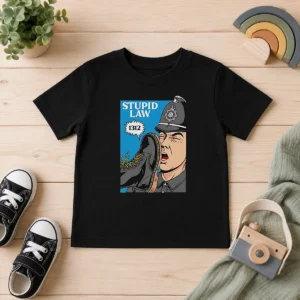 Top Hot Police Stupid Law Kids T-Shirt