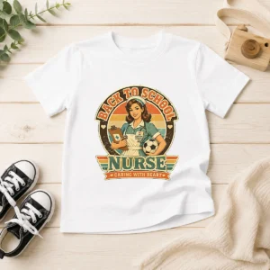 Vintage Nurse Back to School Caring Gift Kids T-Shirt