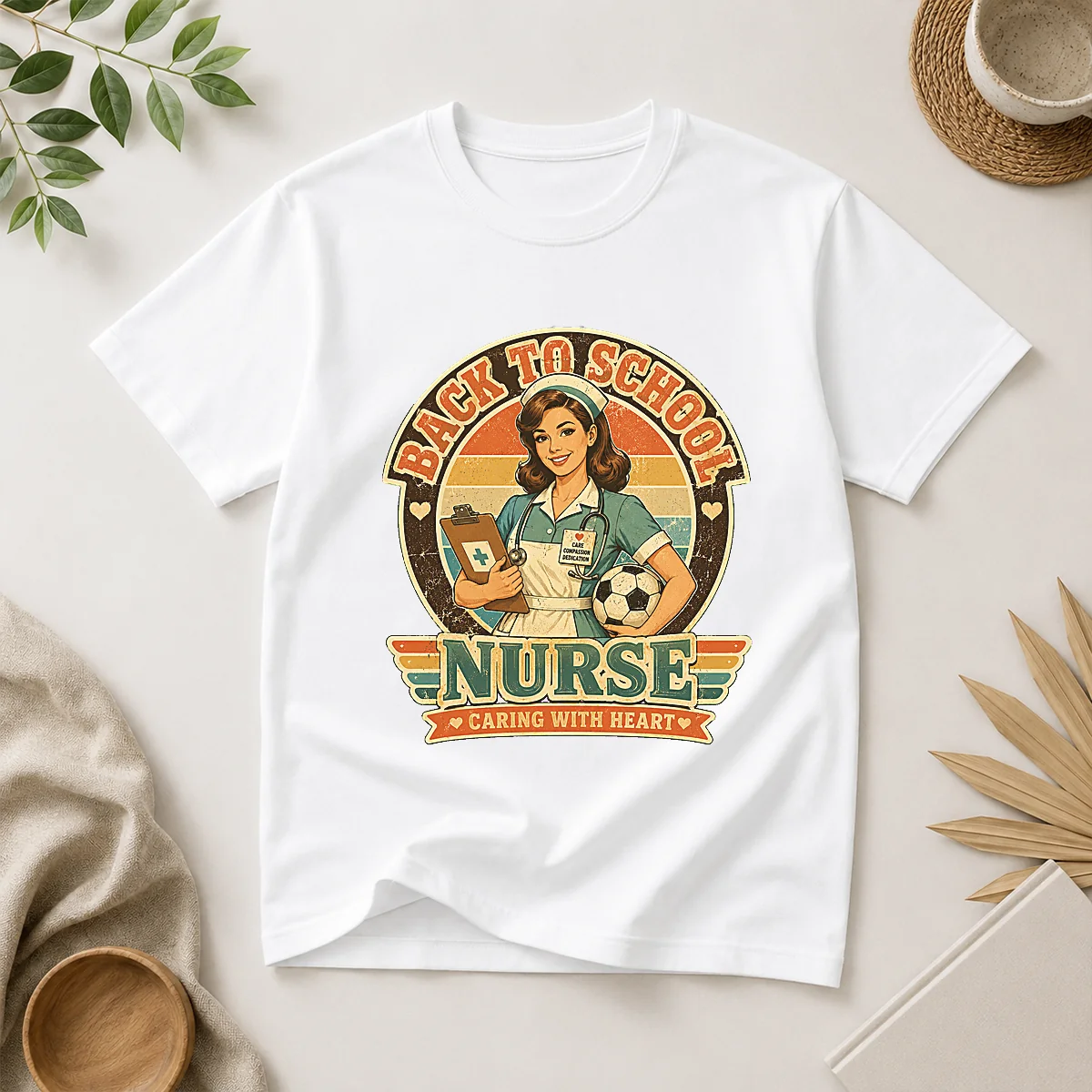 Vintage Nurse Back to School Caring Shirt Vintage Nurse Back to School Caring Shirt